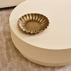 Avery Round Coffee Table - Ivory