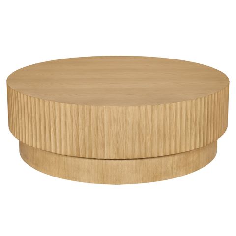 Avery Round Coffee Table - Natural Oak