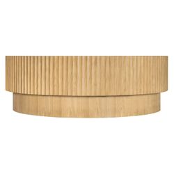Avery Round Coffee Table - Natural Oak