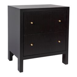 Ariana Large Black Bedside Table Range