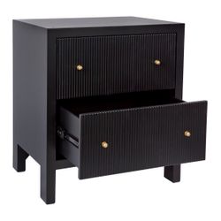 Ariana Large Black Bedside Table Range