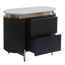 Demarco Black Bedside Table Range