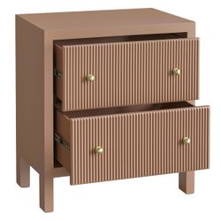 Ariana Large Mocha Mousse Bedside Table Range