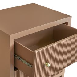 Ariana Large Mocha Mousse Bedside Table Range