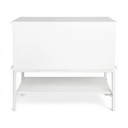 Aimee Large All White Bedside Table Range