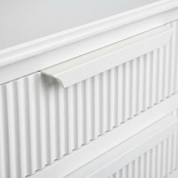 Aimee Large All White Bedside Table Range