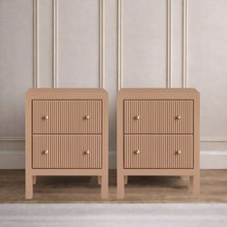 Ariana Small Mocha Mousse Bedside Table Range