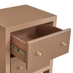 Ariana Small Mocha Mousse Bedside Table Range