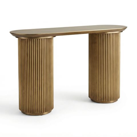 Nomad Console Table - Small Antique Gold