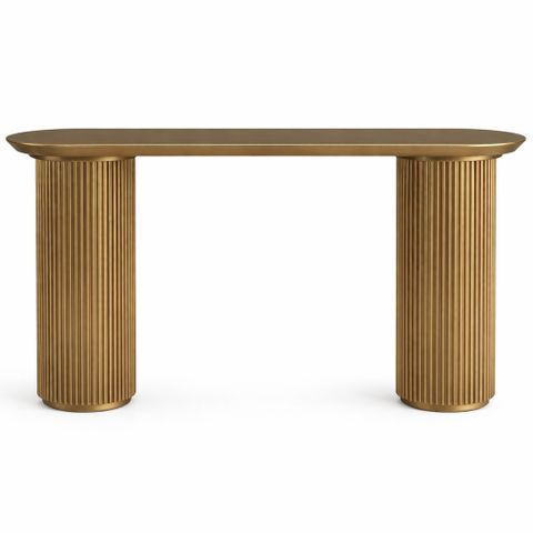 Nomad Console Table - Large Antique Gold