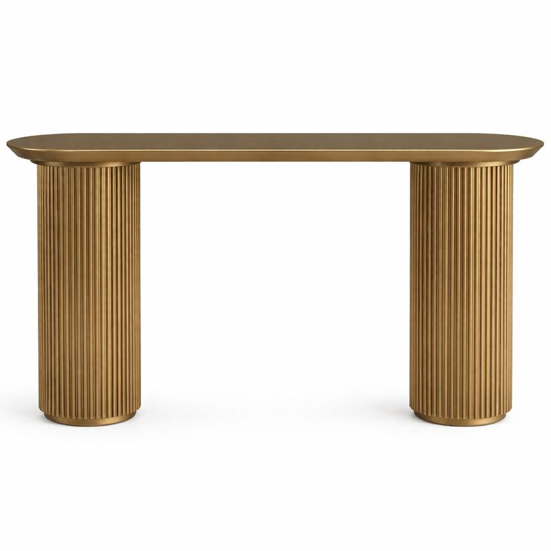 Nomad Console Table - Large Antique Gold