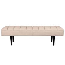Central Park Bench Ottoman - Fawn Linen