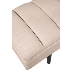 Central Park Bench Ottoman - Fawn Linen