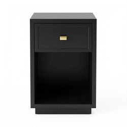 Logan Bedside Table - Petite Black