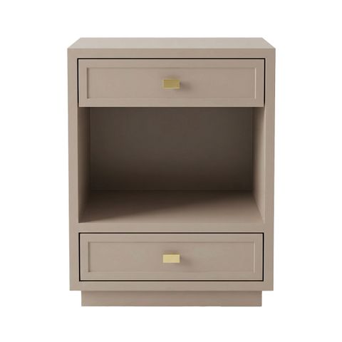 Logan Bedside Table - Small Taupe