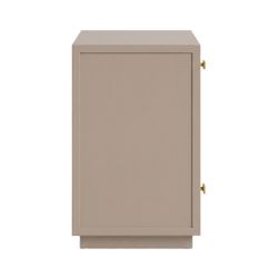Logan Bedside Table - Small Taupe
