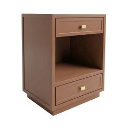 Logan Bedside Table - Small Mocha Mousse