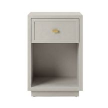 Logan Bedside Table - Petite Grey
