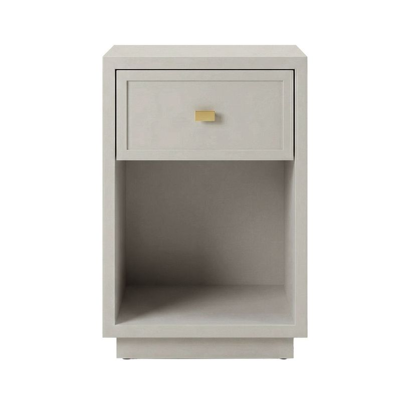 Logan Bedside Table - Petite Grey