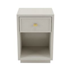 Logan Bedside Table - Petite Grey