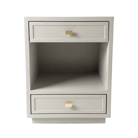 Logan Bedside Table - Small Grey