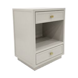 Logan Bedside Table - Small Grey