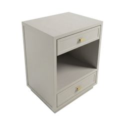 Logan Bedside Table - Small Grey