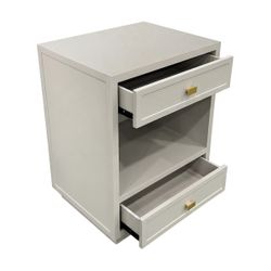 Logan Bedside Table - Small Grey