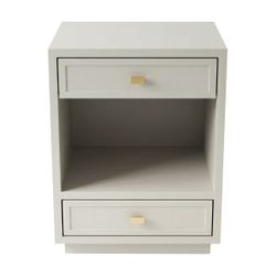 Logan Bedside Table - Small Grey