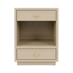 Logan Bedside Table - Small Beige