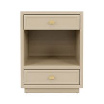 Logan Bedside Table - Small Beige