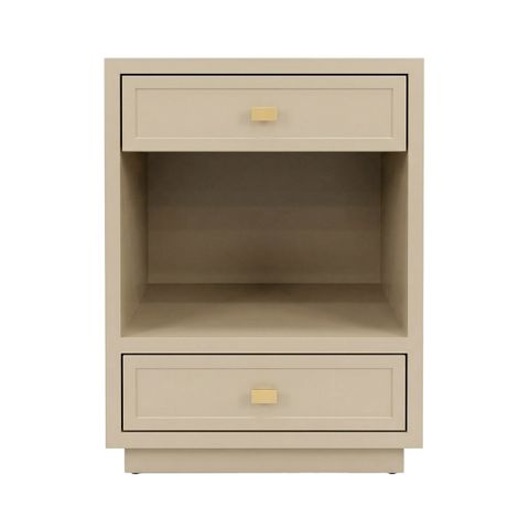 Logan Bedside Table - Small Beige
