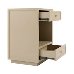 Logan Bedside Table - Small Beige