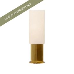 Samara Alabaster Table Lamp - Brass - OUTLET NSW