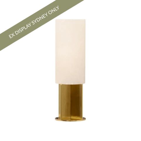 Samara Alabaster Table Lamp - Brass - OUTLET NSW