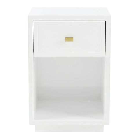 Logan Bedside Table - Petite White