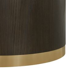 Eli Round Dining Table - 1.5m Smoked Oak