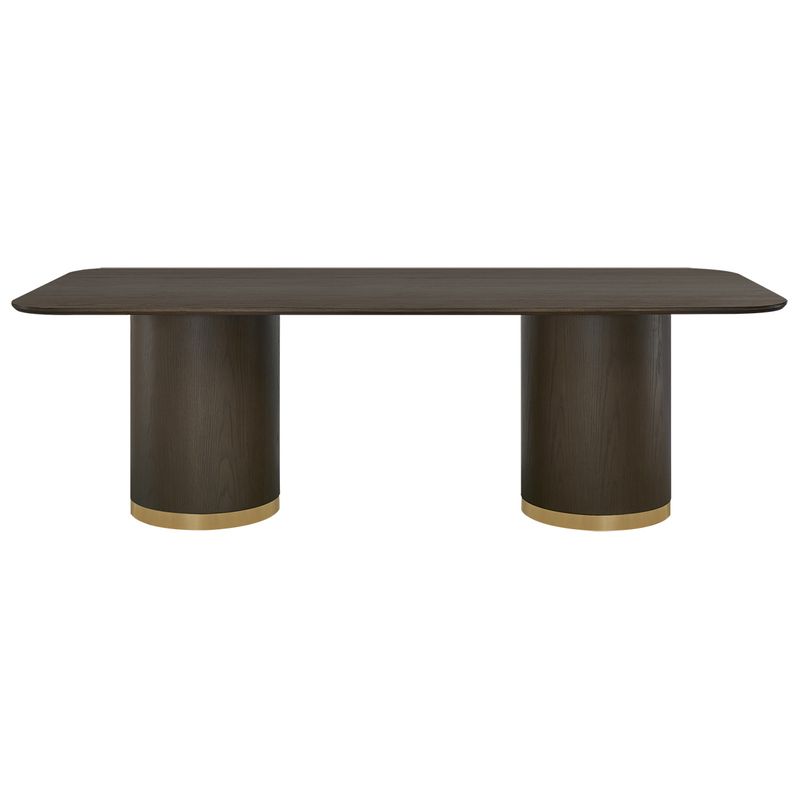 Eli Rectangular Dining Table - 2.4m Smoked Oak