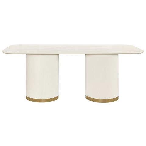 Eli Rectangular Dining Table - 2m Ivory