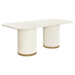 Eli Rectangular Dining Table - 2m Ivory