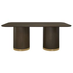 Eli Rectangular Dining Table - 2m Smoked Oak