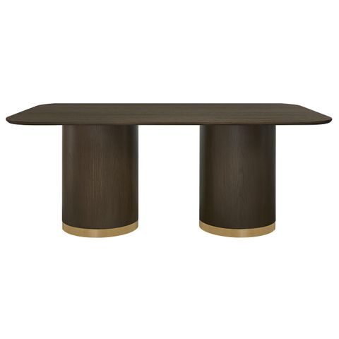 Eli Rectangular Dining Table - 2m Smoked Oak