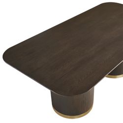 Eli Rectangular Dining Table - 2m Smoked Oak