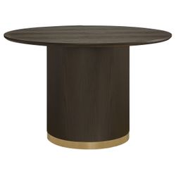 Eli Round Dining Table - 1.2m Smoked Oak