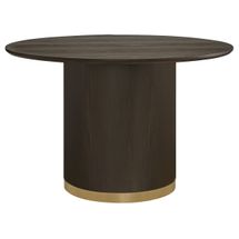 Eli Round Dining Table - 1.2m Smoked Oak