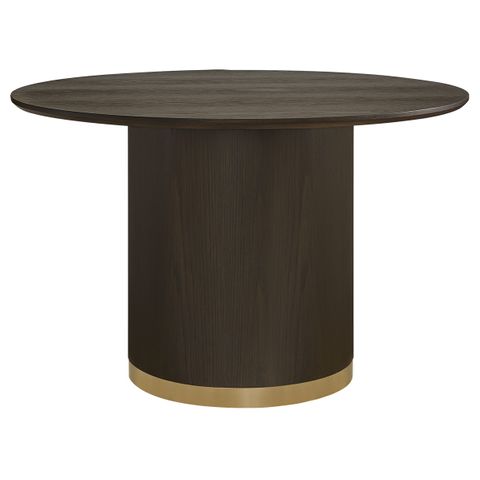 Eli Round Dining Table - 1.2m Smoked Oak