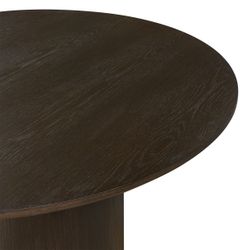 Eli Round Dining Table - 1.2m Smoked Oak
