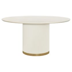 Eli Round Dining Table - 1.5m Ivory