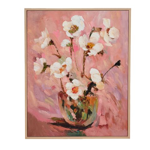 Faded Flora Canvas Painting
