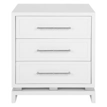 Pearl Bedside Table - Large White - OUTLET NSW
